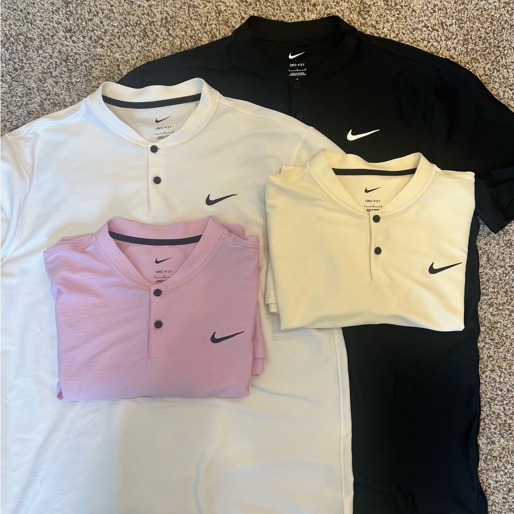 Nike Golf Tour Men’s Blade Polo Size Large - 4 polos in mint condition!